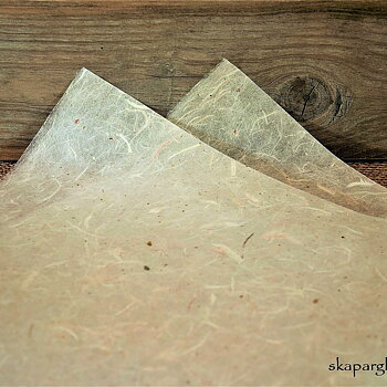 Dekorations-Papper Vaxat Natur Ark i Olika Strl.