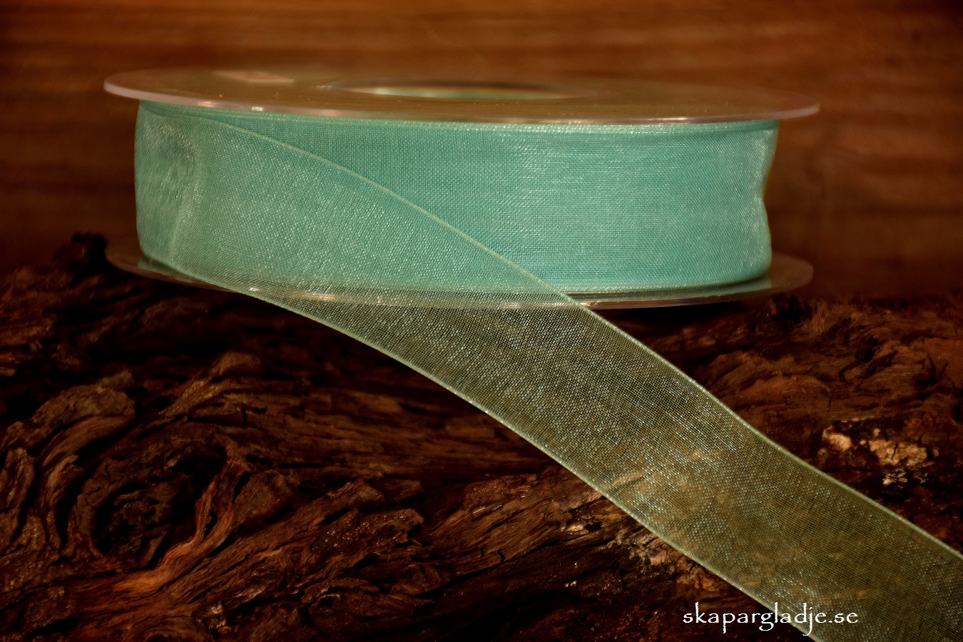Band Organza Turkos 25mm