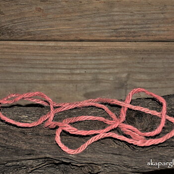 Rosa Jute Snöre 4trådigt 3,5mm