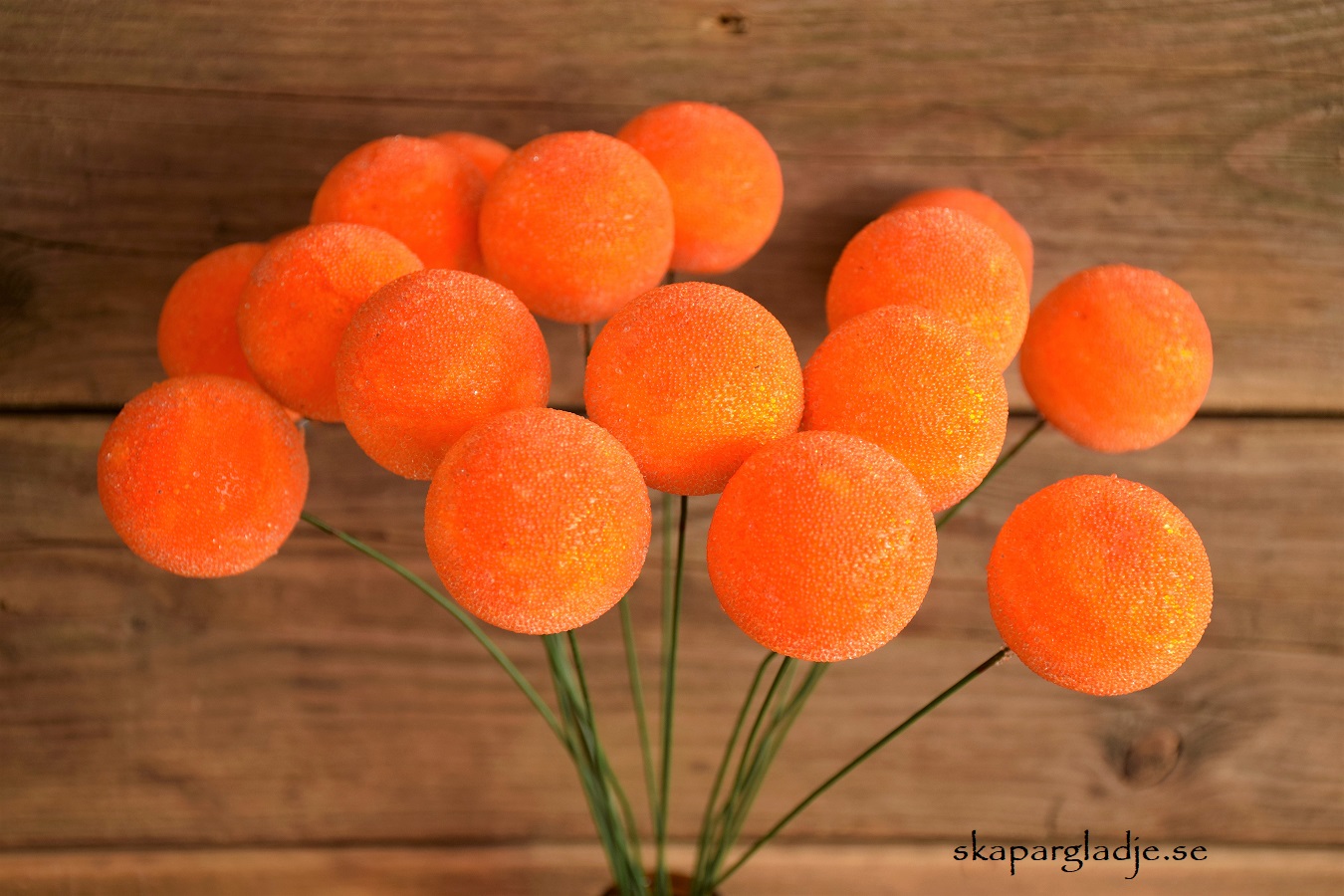 Kulor Orange med Textur Sticks (med eller utan ståltråd) - 2