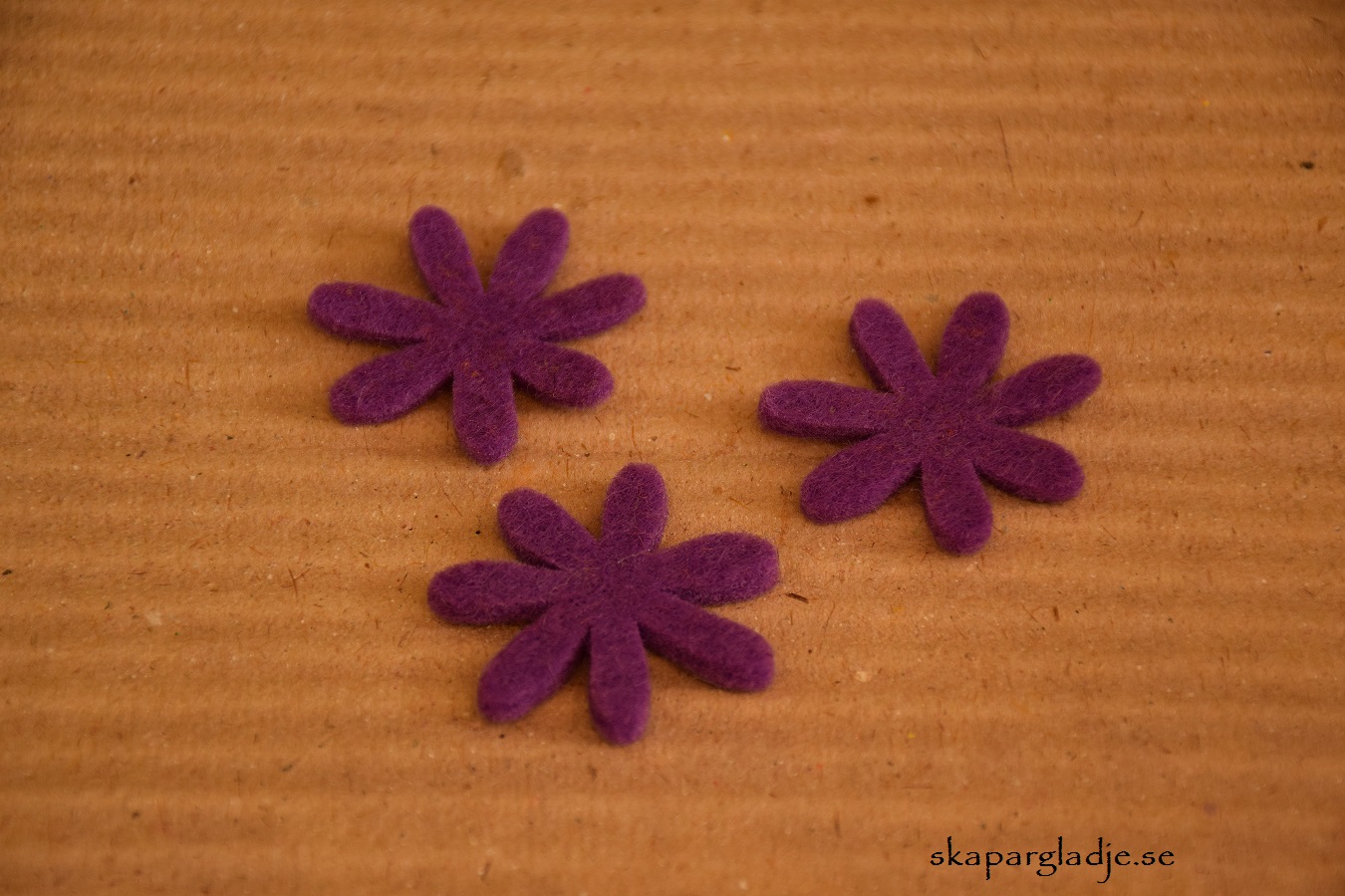 Filtblomma Lila 3,5cm 
