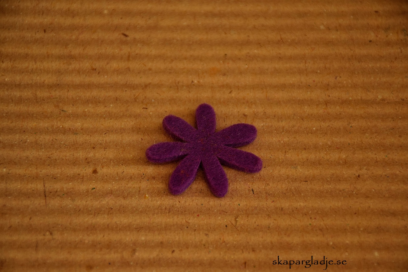 Filtblomma Lila 3,5cm  - 2