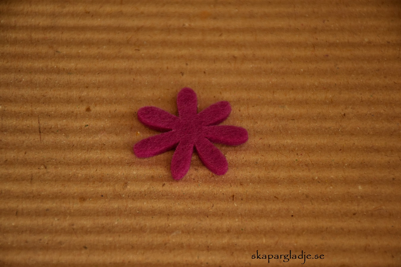 Filtblomma Ljuslila 3,5cm  - 2