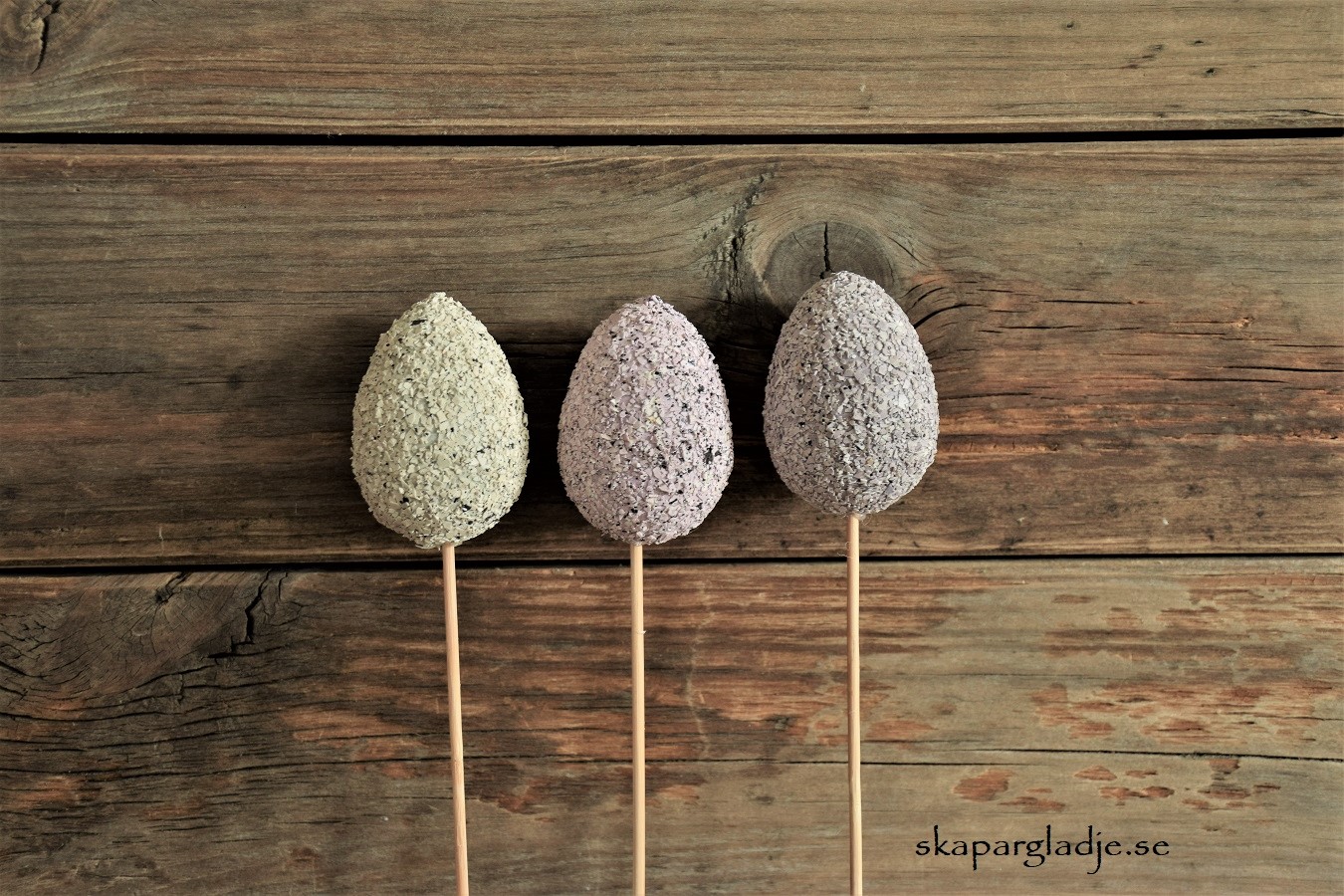 Ägg Sticks med "kross" Textur Pastell St/Set.