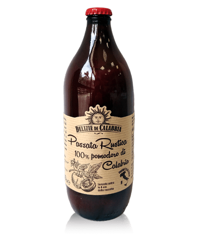 Delizie di Calabria, Passata Rustica con Basilico - 660g