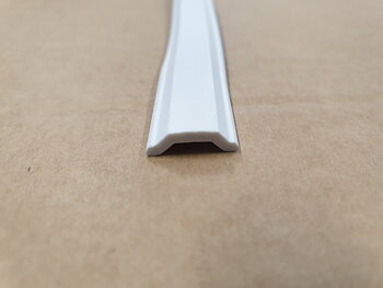 Inläggslist 15mm vit 12m
