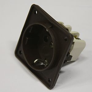 Uttag 230V Berker - Brun