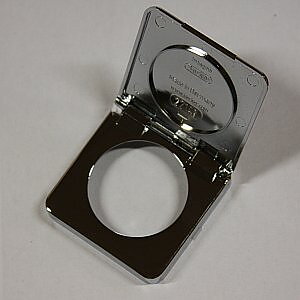 Ram rund med lock Berker - Krom blank