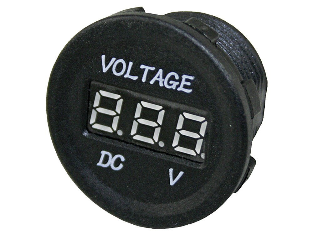 Voltmeter for recessed or surface mounting
