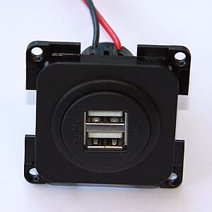 USB laddare 12V - Dubbel (x2)