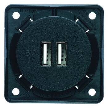 USB 2x12V Berker