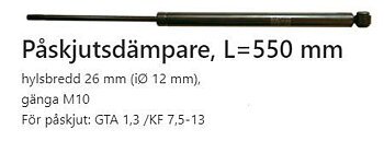 Påskjutsdämp. BPW, GTA 1,3