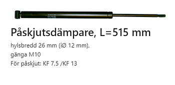 Påskjutsdämp. Knott KF 7,5/1,3