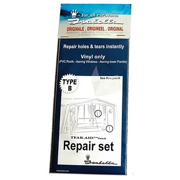 Reparationsset för vinyl/PVC.
