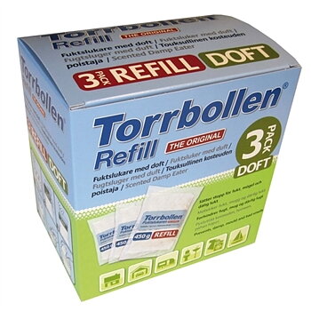 Torrbollsrefiller med doft. 3-p