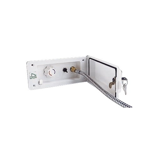 Shower outlet with mixer