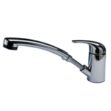 Ceramic duet mixer with pull-out spout