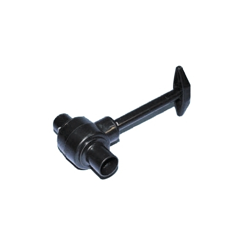 Flow-through tap with 90mm arm