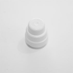 End stop white - 10mm