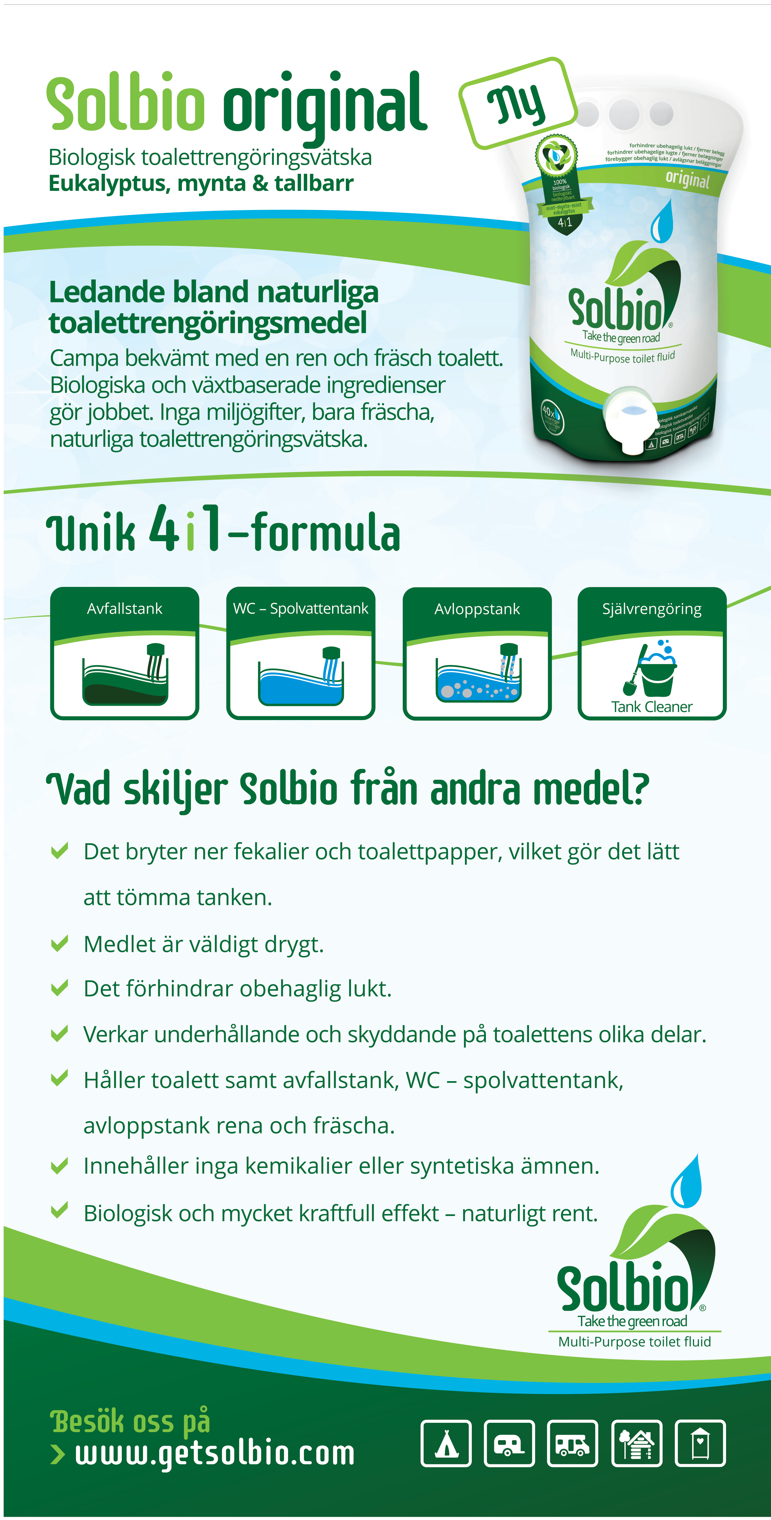 Solbio 100% Organisk Sanitetsvätska 4 in 1 - 3