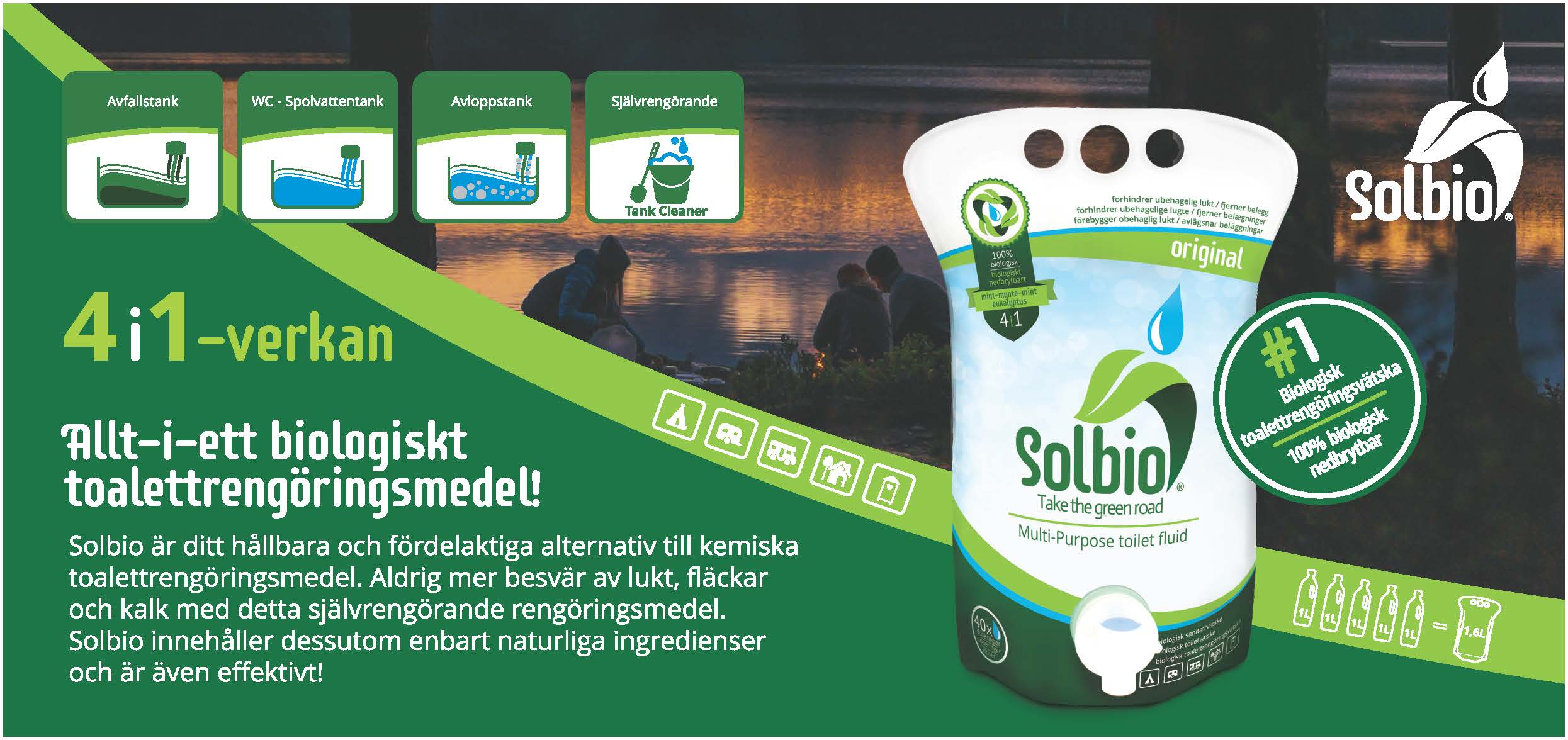 Solbio 100% Organisk Sanitetsvätska 4 in 1 - 4