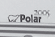 Klistermærke Polar 2005 476x110 Blå - 2