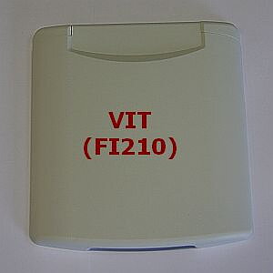 Reservlock med fjäder vit (FI210)