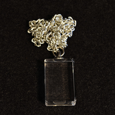 2D Kristall Anhänger Rec 3x2x1 cm