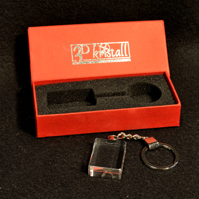 Porte-clés en cristal 2D Rek  3,5x2,5x1 cm - 2
