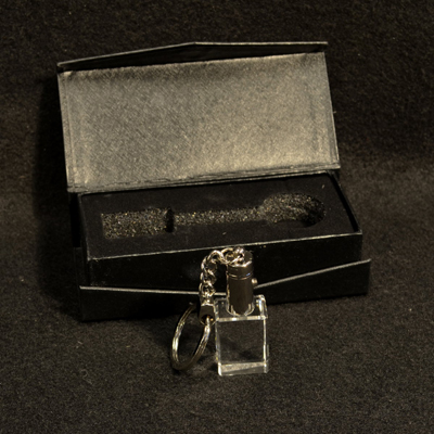 2D Crystal Keyring Rek Blue  light - 3