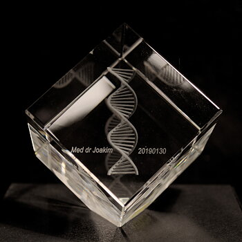 Cubo 3D con esquinas cortadas 6x6x6 cm