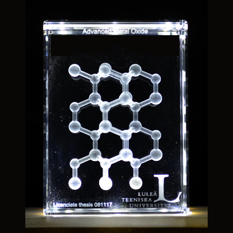 Bloque de Cristal Rectangular 3D 11x7,5x6,5 cm  Bloques de pie o acostados - 5