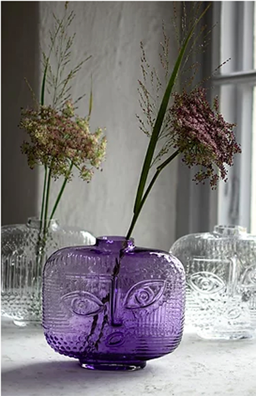 Luna Vase H13.5 cm Amber - 4