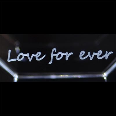 Extra 3D Engravingtext