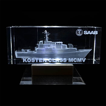 Bloque Rectangular Cristal 3D 30x10x10 cm Bloques de pie o acostados