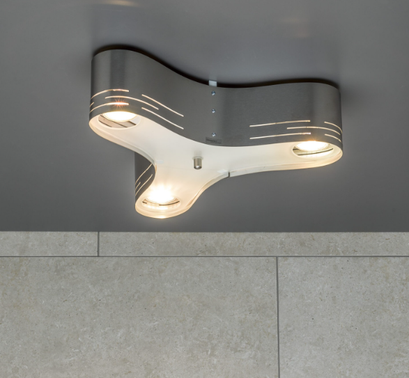 Treklövern taklampe hvit - 8