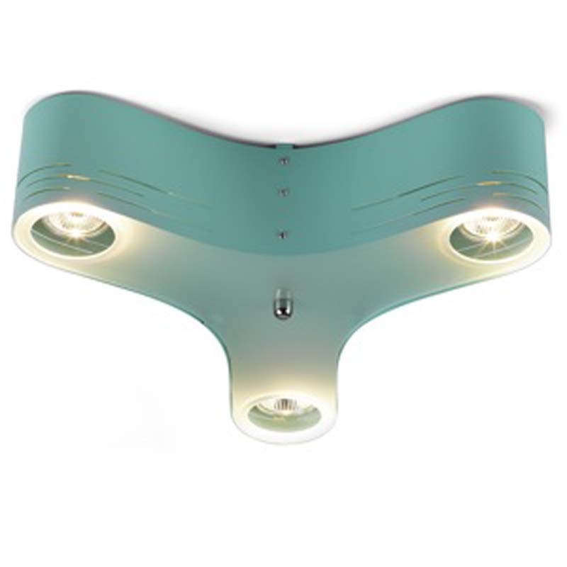 Trefoil taklampe turkis - 2