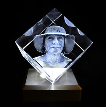 Cubo 3D con esquinas cortadas 10x10x10 cm