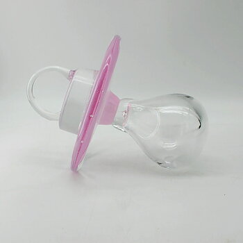 Glass Button Pink - Decorative Christening Gift