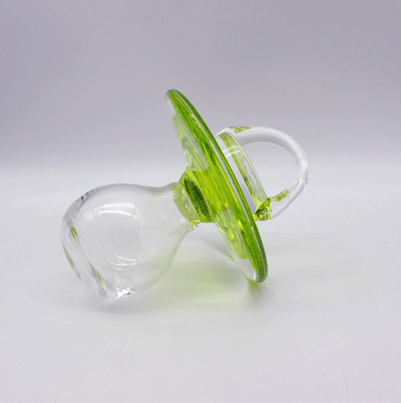 Glass Button Lime - Decorative Christening Gift
