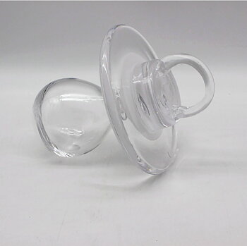 Glass Button White - Decorative Christening Gift