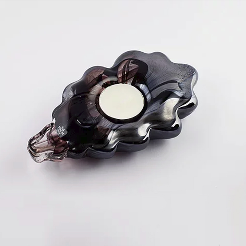 Hoja de roble Votivo Negro - 2