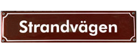 Strandvägen - skylt