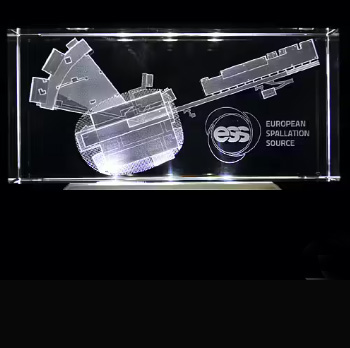 Grabado 3D de bloques de vidrio para empresas/particulares  