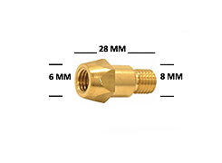 Contact tip holder M6x28 MB36