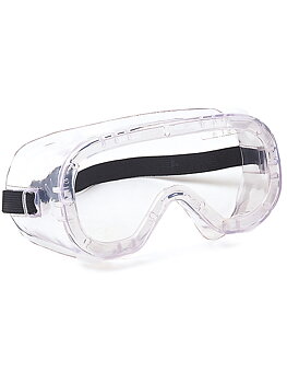 Safety goggle, clear anti-fog