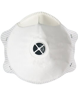 Particle respirator FFP2 NR D with valve