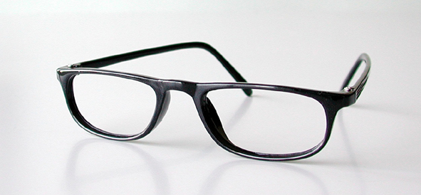 LÄSGLASÖGON RG-10 SVART +2,5