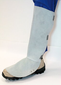 Leg guard, leather