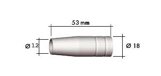 Gas nozzle conical MB-15 etc.